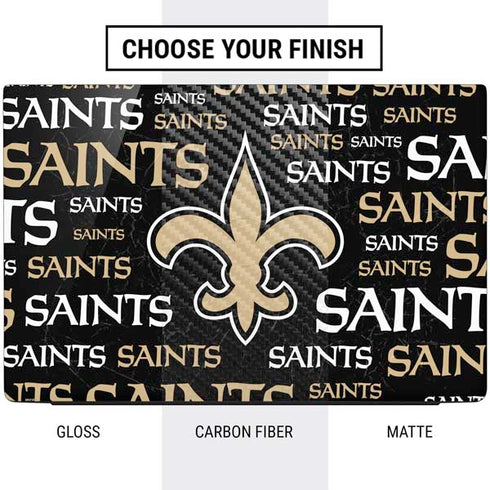 NFL New Orleans Saints Black Blast Dell Vostro Skin